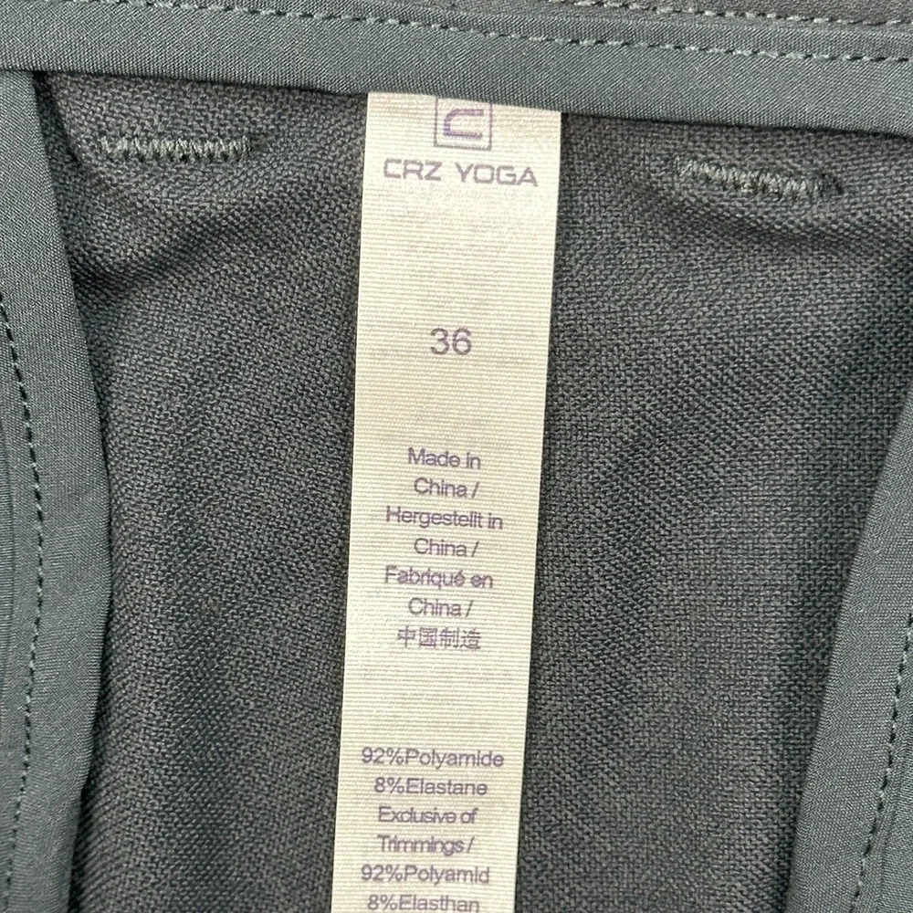 CRZ Yoga Pants Mens Size 36 (Fits 38X30) Gray Golf Performance Athleisure Sports